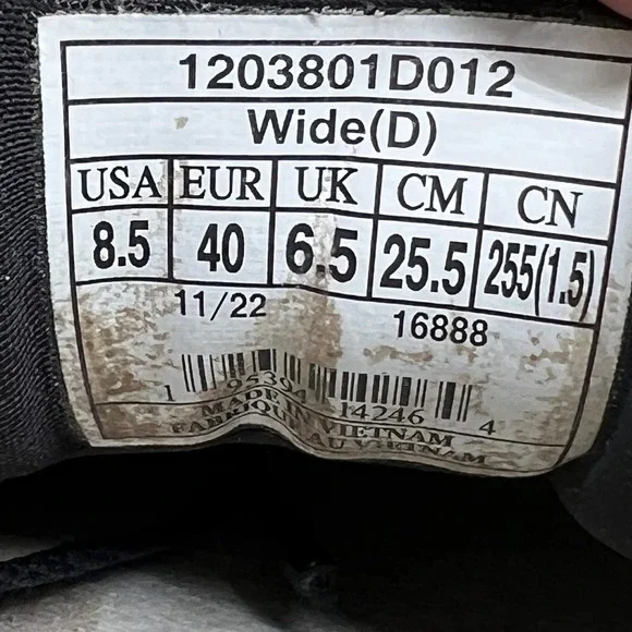 Brooks Ghost 15 Women's Size 8.5 D Black Running Shoes Sneaker 1203801D012 - Picture 9 of 10